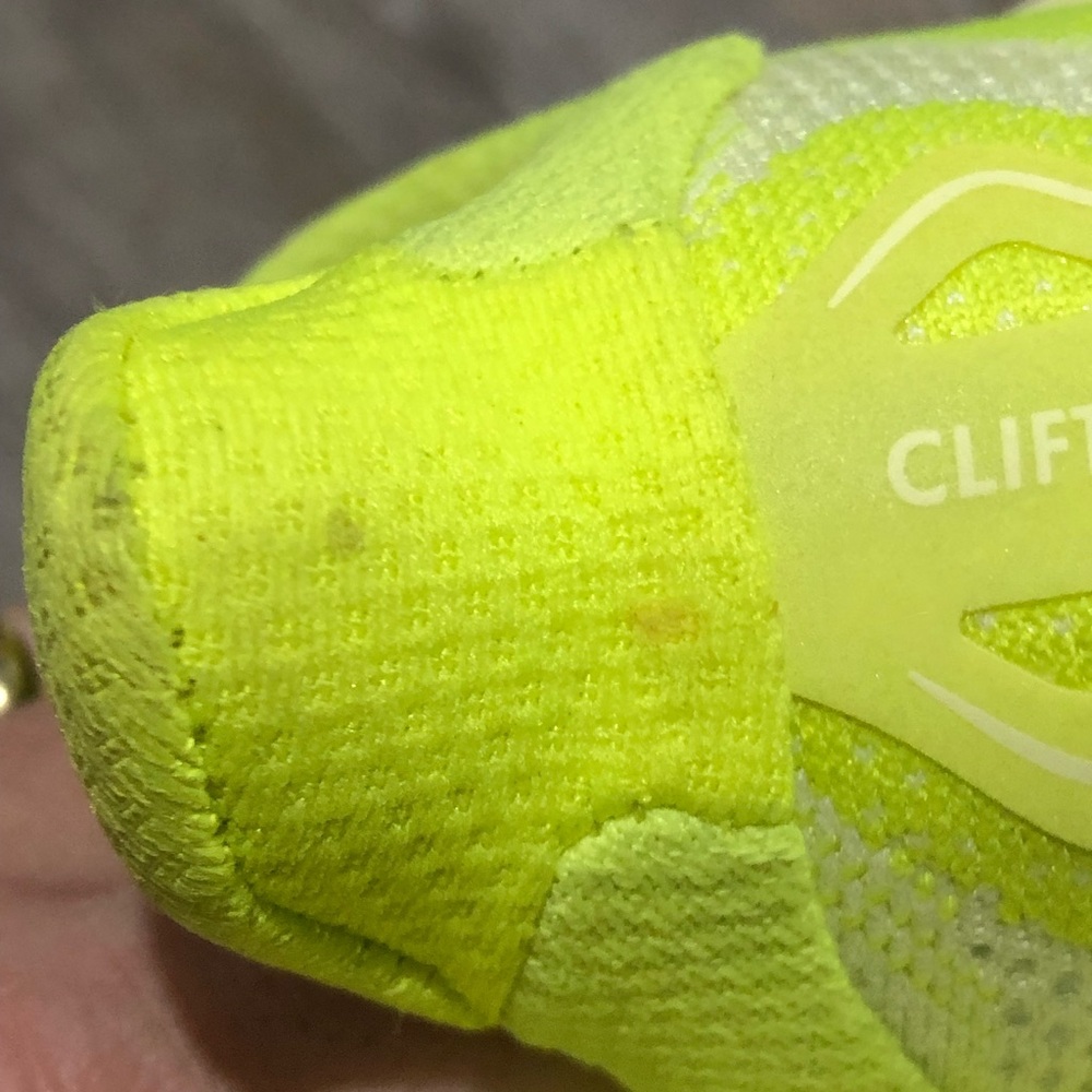 Hoka One One Clifton 10 Running Shoes Womens Size 9 Neon Yellow Sneakers Neutral - Picture 8 of 16